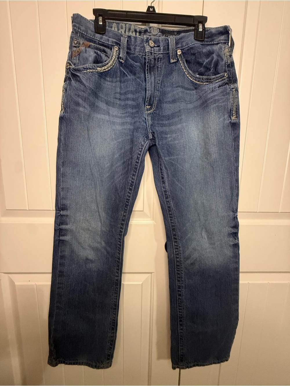Ariat Men's Straight-Leg Medium Blue Jeans